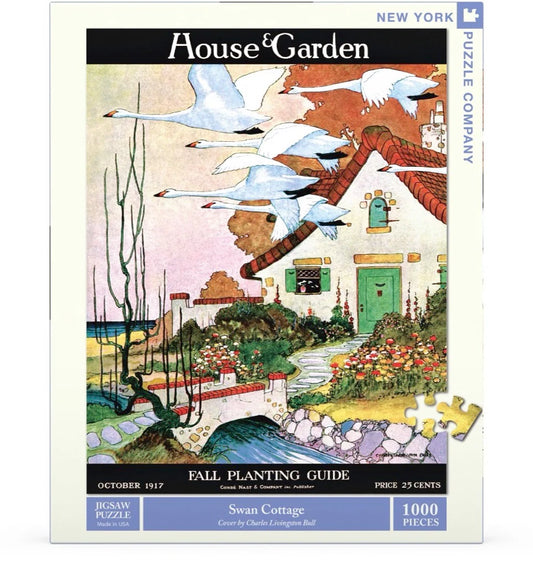 Swan Cottage 1000 Piece Jigsaw Puzzle
