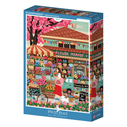 Flower Market 1500 Piece Puzzle