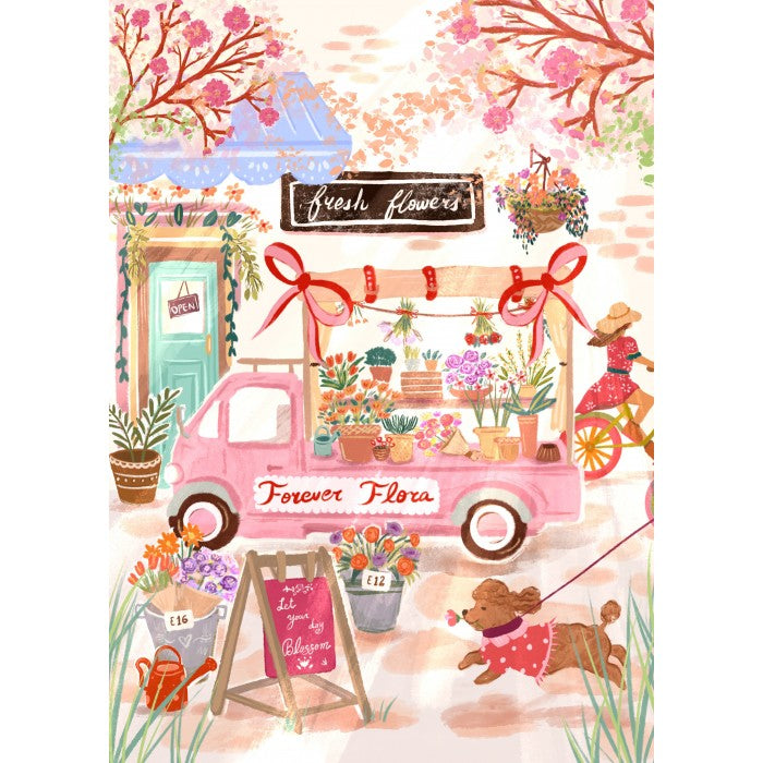 Forever Flora, Flower Truck 500 Piece Puzzle