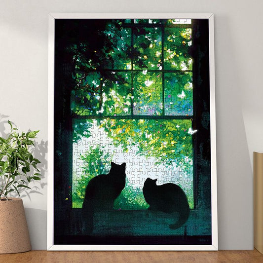 Gill & Lill Kittens on the Sill 500 Piece Puzzle