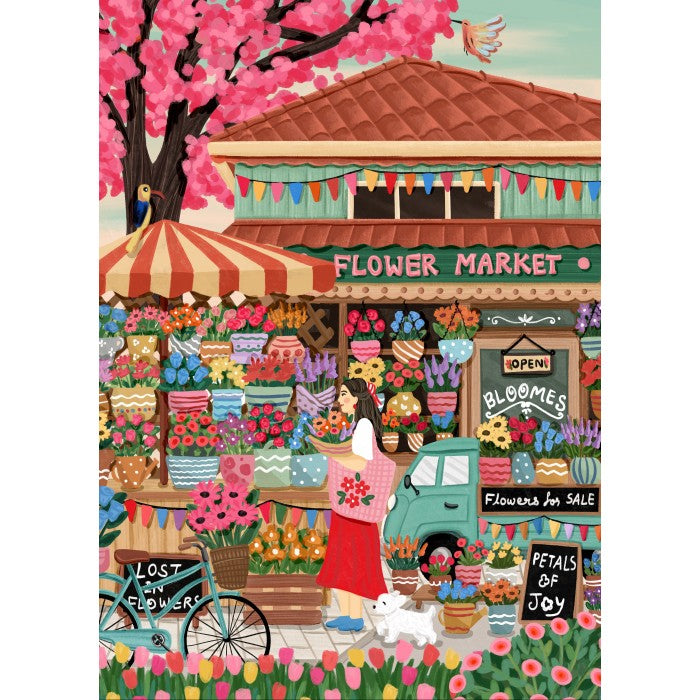 Flower Market 1500 Piece Puzzle