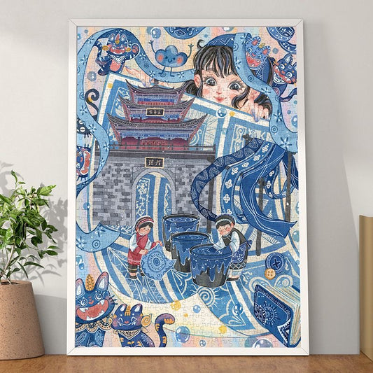 Gill & Lill Tie Dye 1000 Piece Puzzle