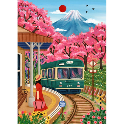 Fuji Blossoms 500 Piece Puzzle