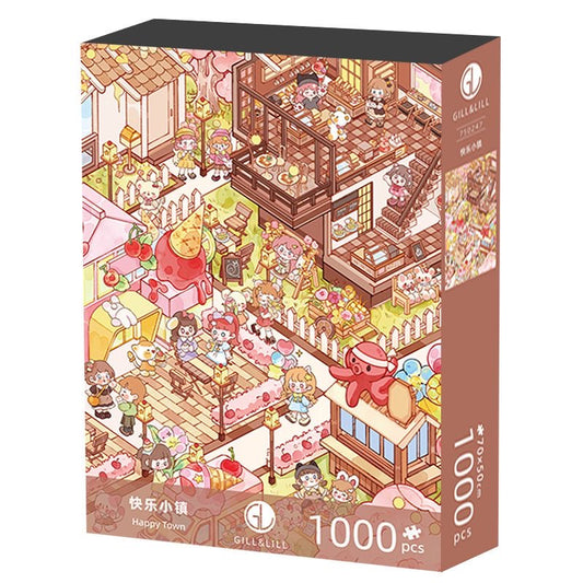 Gill & Lill Happy Town 1000 Piece Puzzle
