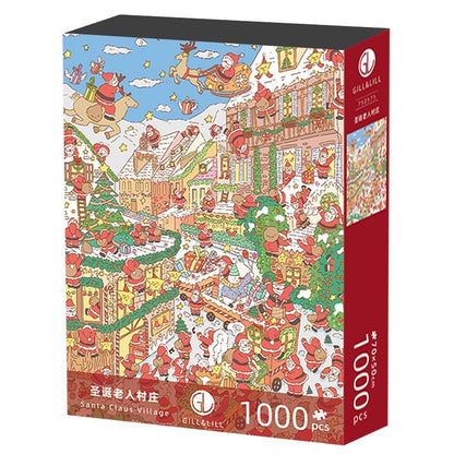 Gill & Lill Santa Claus Village 1000 Piece Puzzle Gill & Lill