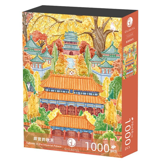 Gill & Lii Autumn in the Imperial Palace 1000 Piece Puzzle