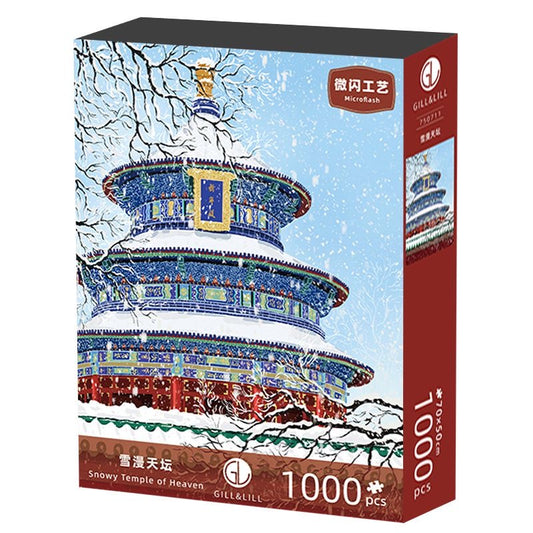 Gill & Lill Snowy Temple of Heaven 1000 Piece Puzzle
