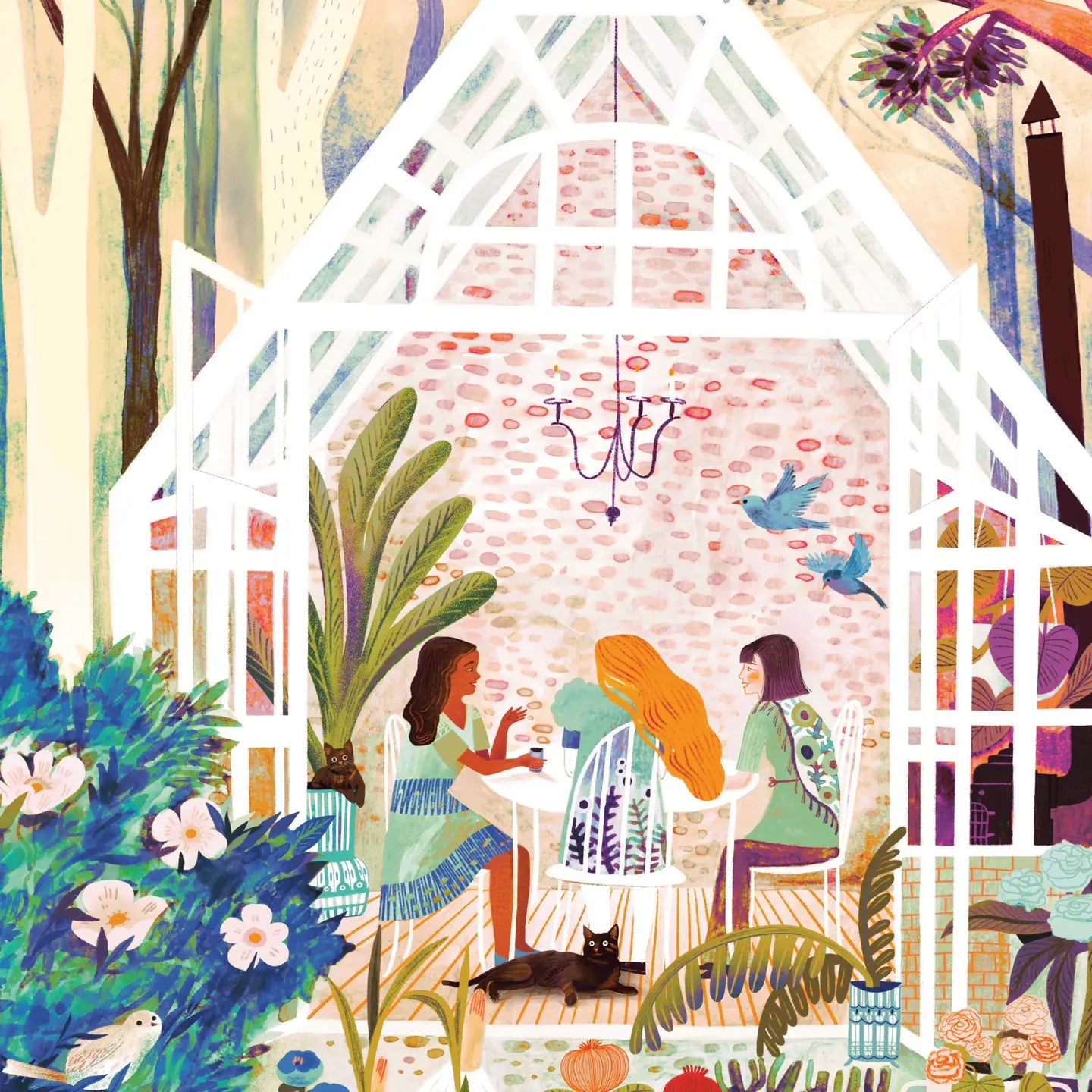 At the Greenhouse 1000 Piece Jigsaw Puzzle New York Puzzle Company