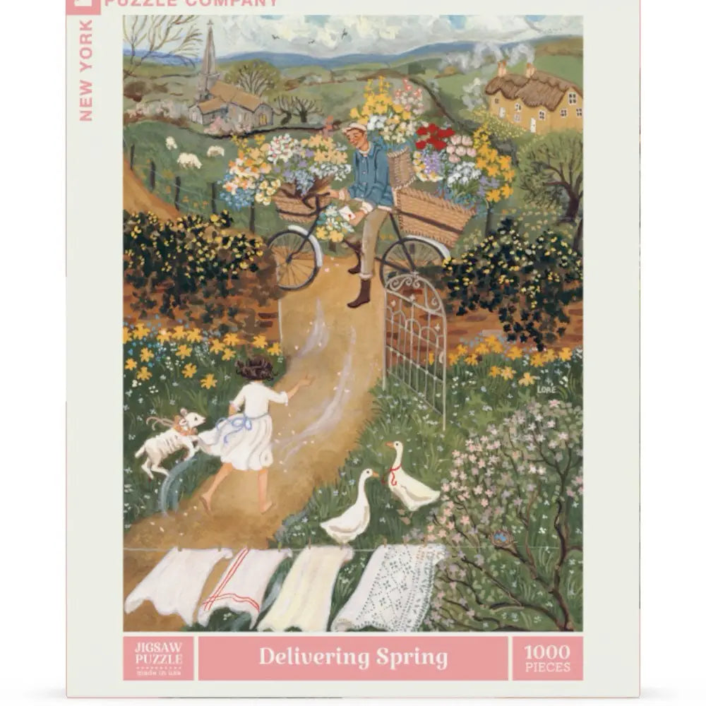 Delivering Spring 1000 Piece Jigsaw Puzzle New York Puzzle Company