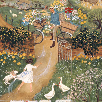 Delivering Spring 1000 Piece Jigsaw Puzzle New York Puzzle Company
