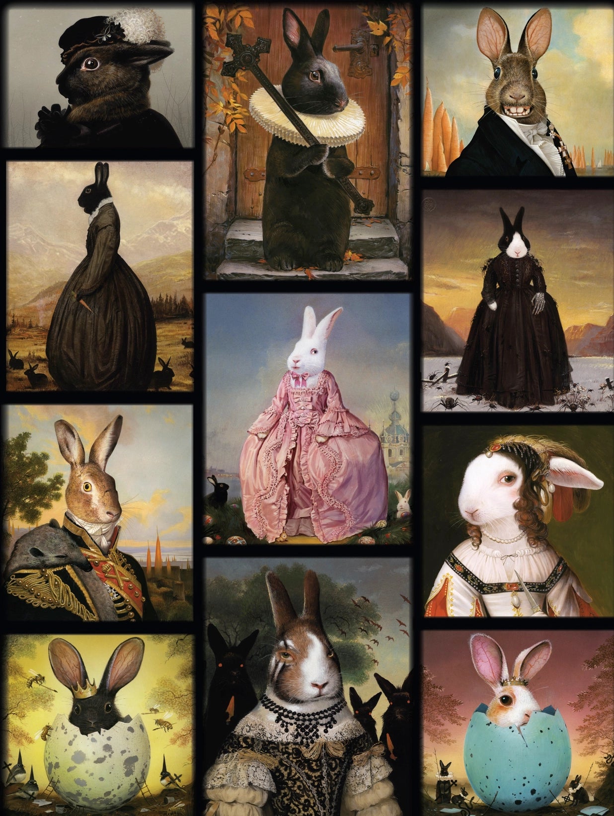 Hares To the Throne 1000 Piece Jigsaw Puzzle