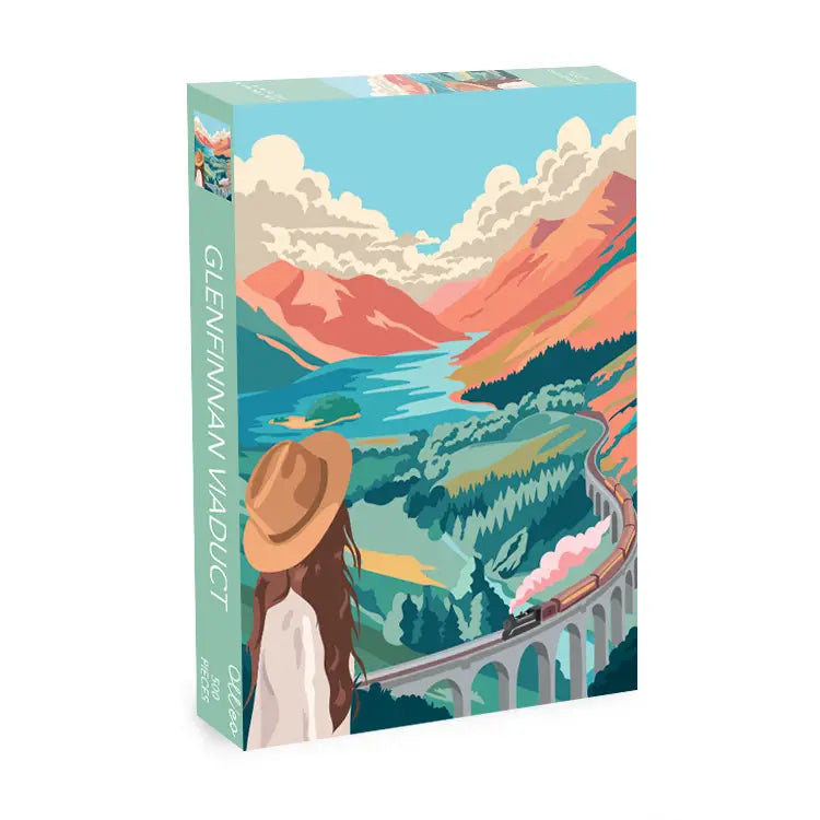 Olleo Puzzles Glenfinnan Viaduct 1000 Piece Jigsaw Puzzle Olleo Puzzles