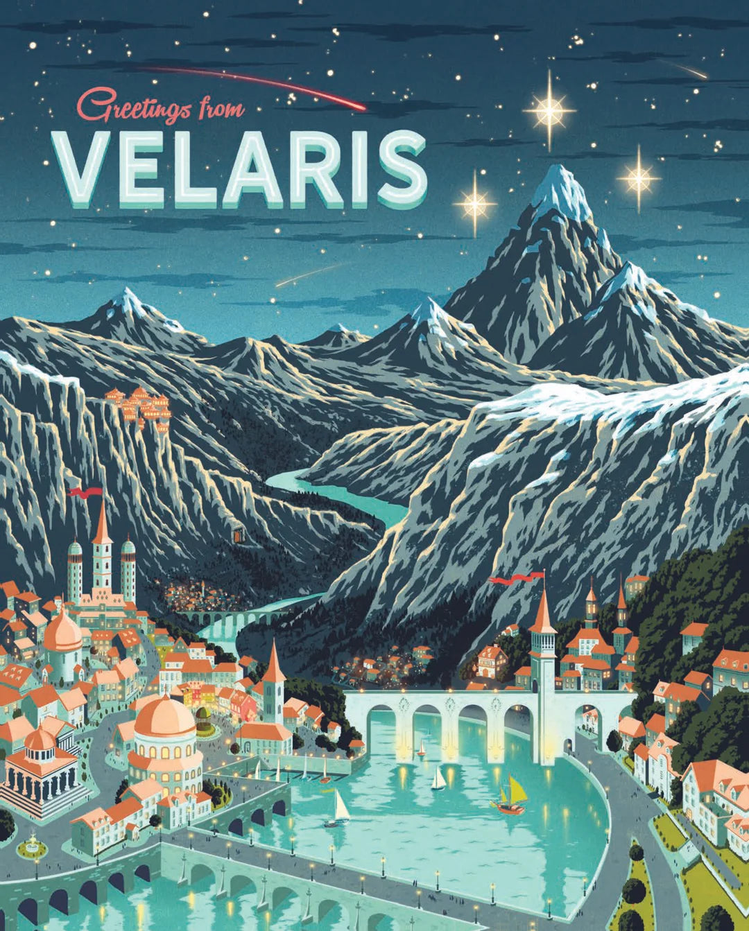 [Pre-Order] A Court of Thorns and Roses Official Greetings from Velaris 1000 Piece Puzzle Chronicle Books