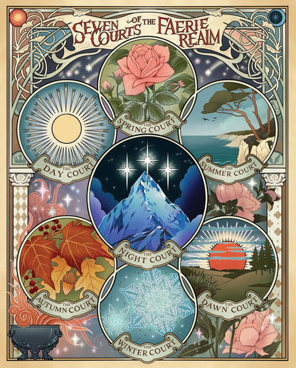 [Pre-Order] A Court of Thorns and Roses Official Seven Courts of the Faerie Realm 1000 Piece Puzzle Chronicle Books