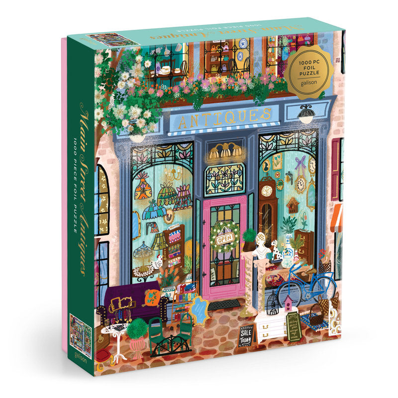 [Pre-Order] Joy Laforme Main Street Antiques 1000 Piece Foil Puzzle Galison