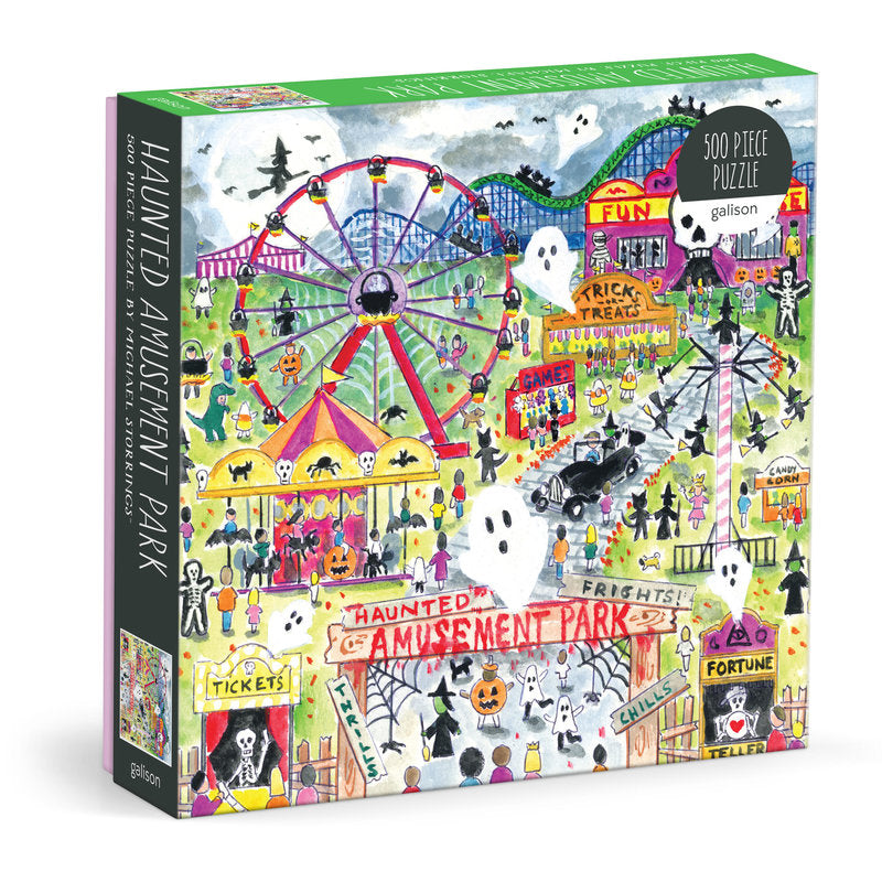 Galison Haunted Amusement Park 500 Piece Puzzle