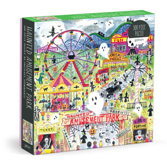 Galison Haunted Amusement Park 500 Piece Puzzle