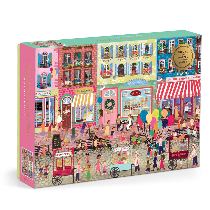 [Pre-Order] Joy Laforme Neighborhood Fair 1000 Piece Foil Puzzle Galison