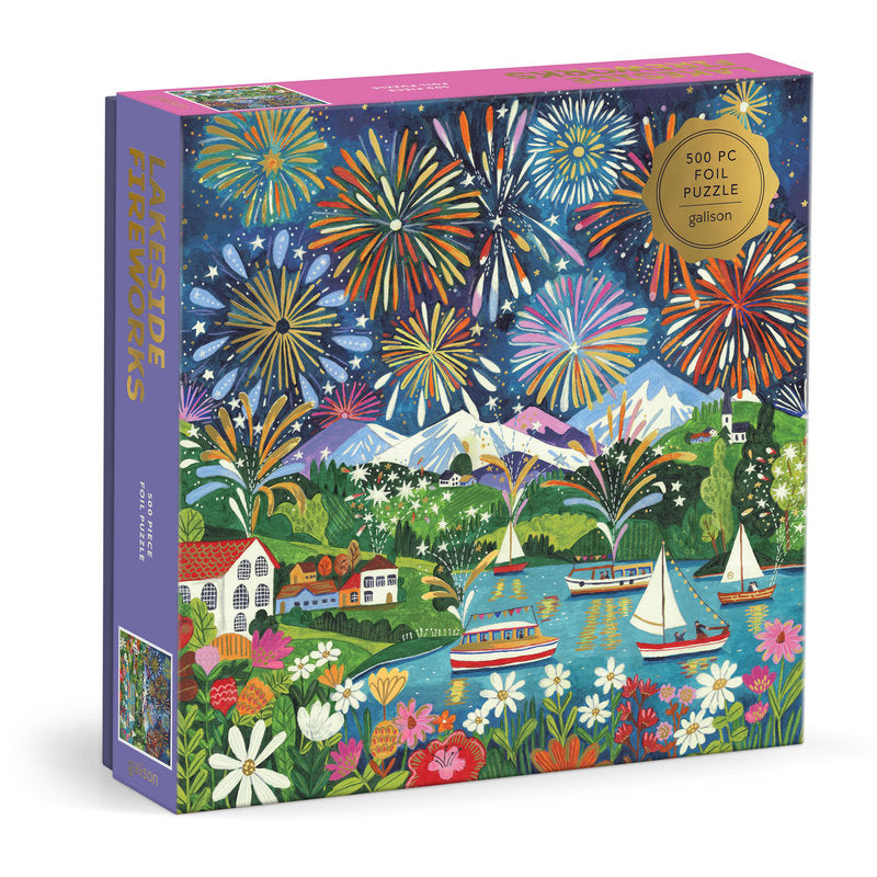 [Pre-Order] Lakeside Fireworks 500 Piece Foil Puzzle Galison