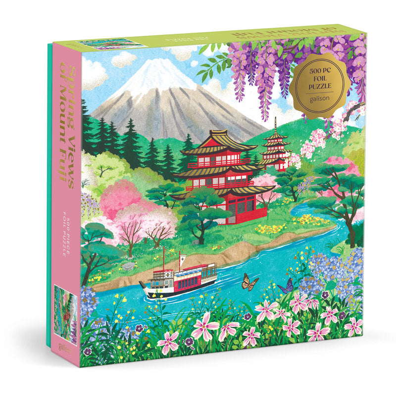 [Pre-Order] Spring Views of Mount Fuji 500 Piece Foil Puzzle Galison