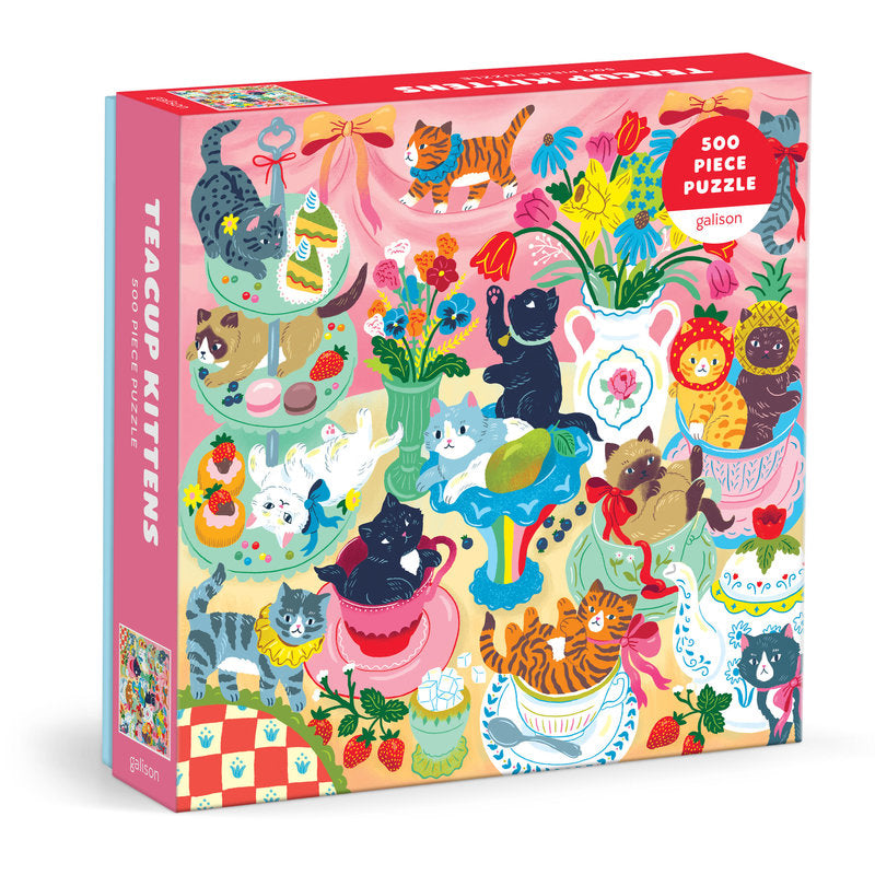 [Pre-Order] Teacup Kittens 500 Piece Puzzle Galison