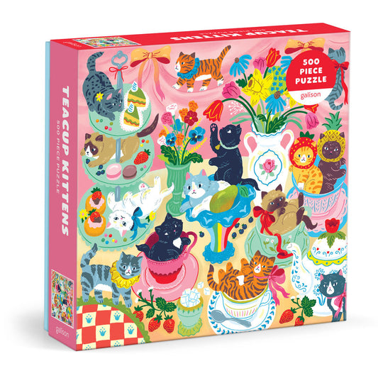 [Pre-Order] Teacup Kittens 500 Piece Puzzle Galison