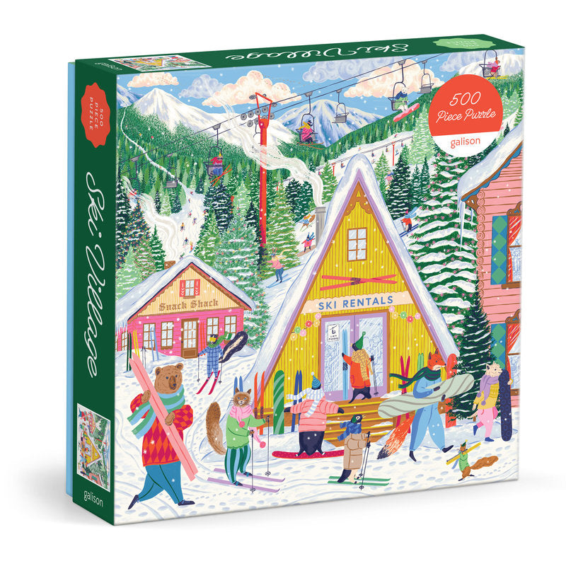 Galison Ski Village 500 Piece Puzzle