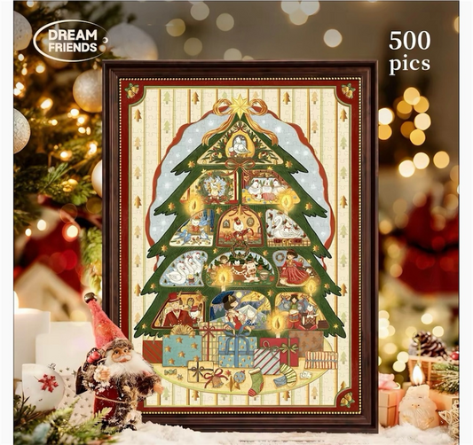 Christmas Fantasy 500 Piece Jigsaw Puzzle Dream Friends