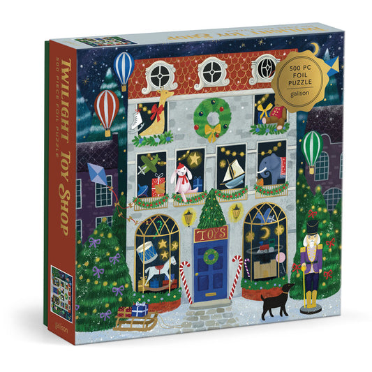 Galison Twilight Toy Shop 500 Piece Foil Puzzle