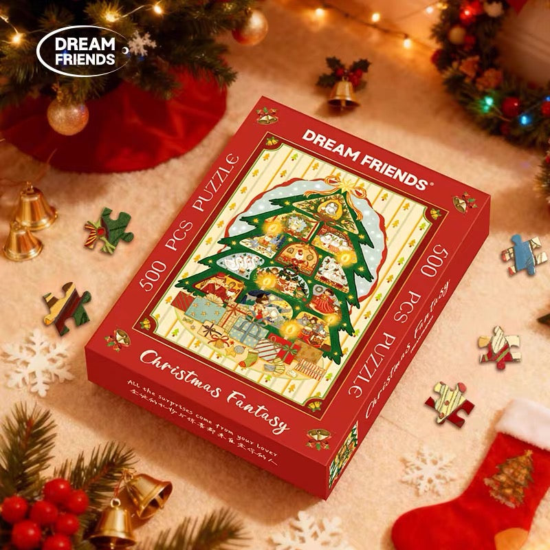 Christmas Fantasy 500 Piece Jigsaw Puzzle Dream Friends