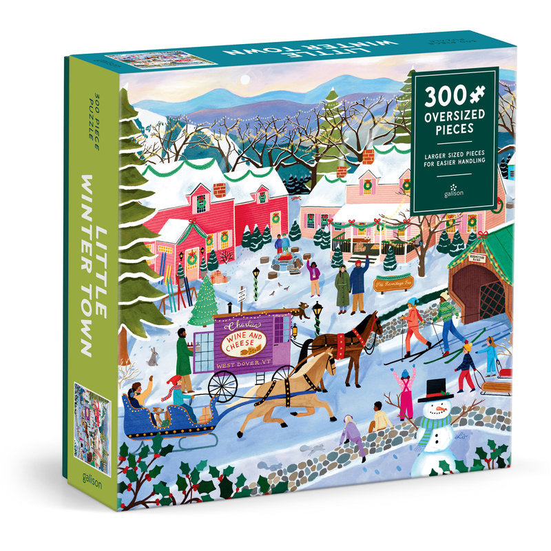 Galison Little Winter Town 300 Piece Puzzle