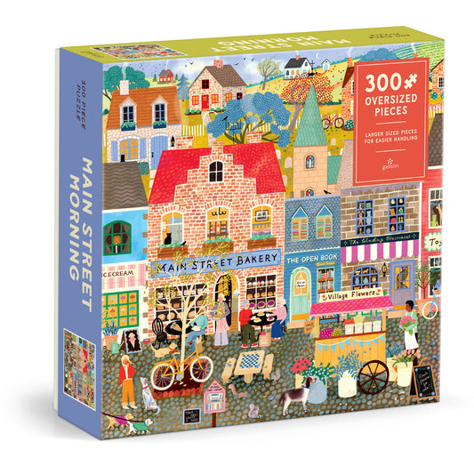 Galison Main Street Morning 300 Piece Puzzle