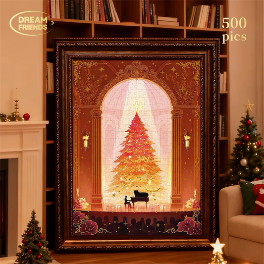 Snowfall Carol 500 Piece Puzzle Dream Friends