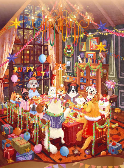 Puppies’ Party 500 Piece Jigsaw Puzzle Dream Friends