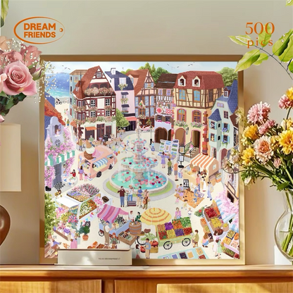 Provence Market 500 Piece Jigsaw Puzzle Dream Friends