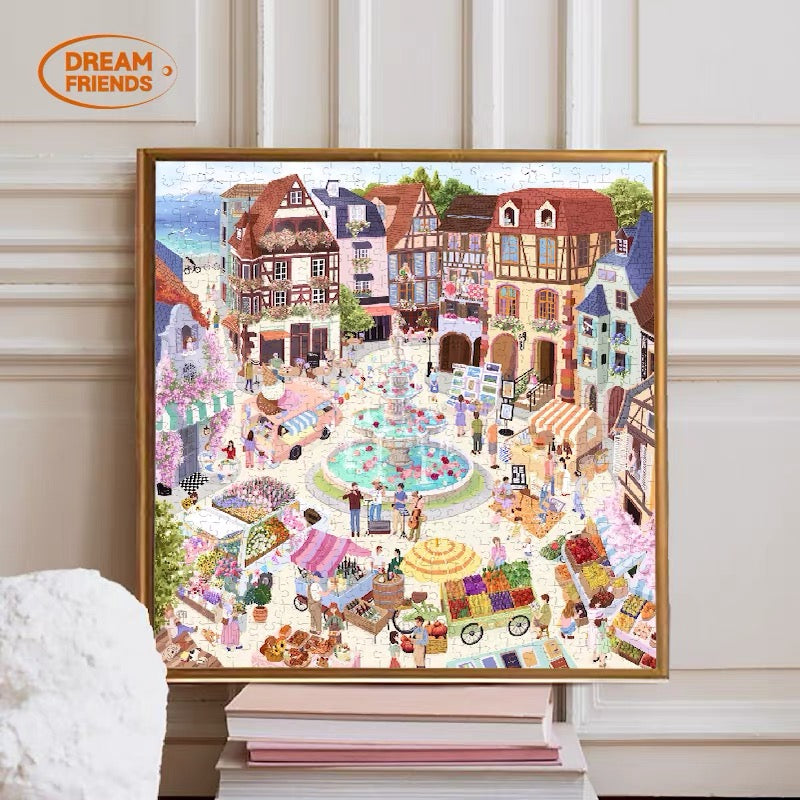 Provence Market 500 Piece Jigsaw Puzzle Dream Friends