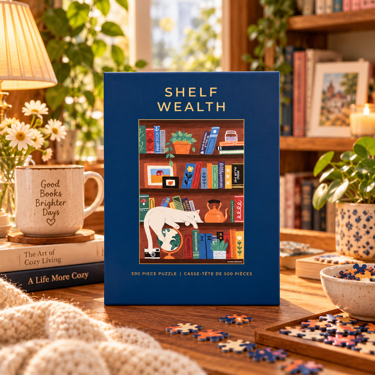 Hobbry Shelf Wealth 500 Piece Jigsaw Puzzle Hobbry