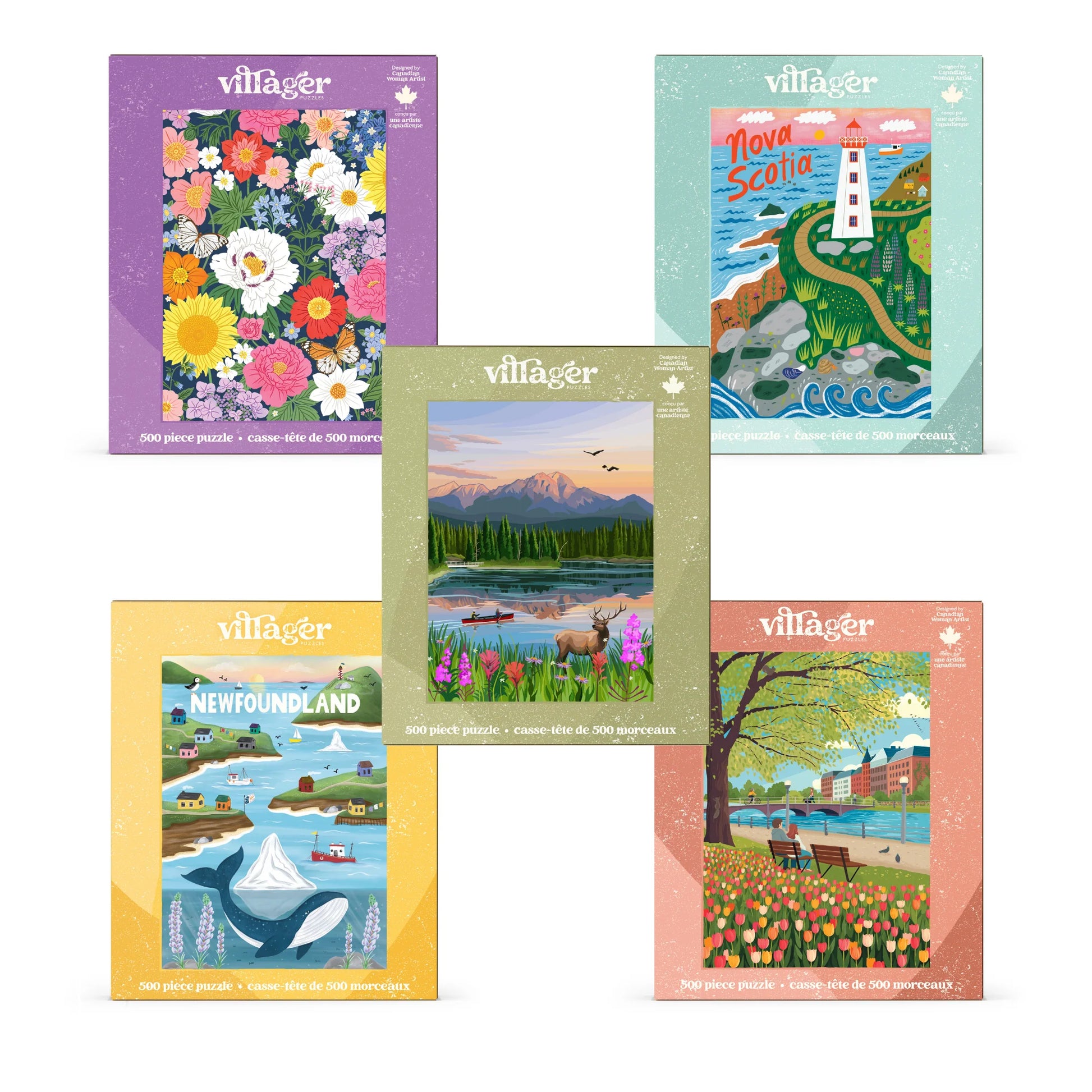 Love-Every-Design Puzzle Bundle (12 Puzzles) - Spring 2026 Collection Villager Puzzles