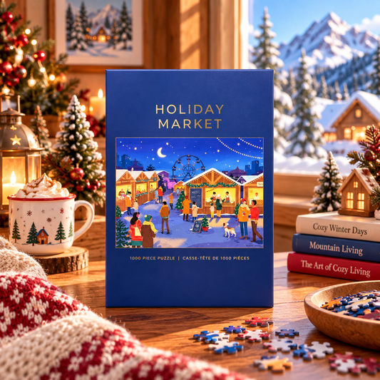 Holiday Market 1000 Piece Puzzle Hobbry