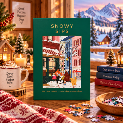 Snowy Sips 1000 Piece Puzzle Hobbry
