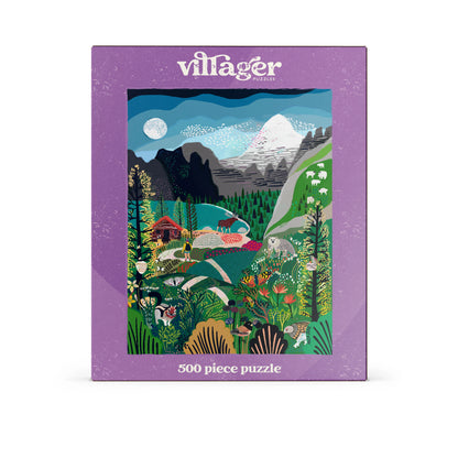Puzzle Bundle by Artist Anja Jane | Two Puzzles for Adults | Designed in Canada Villager Puzzles