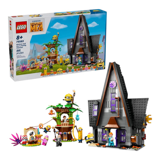 LEGO Despicable Me 4 Minions and Gru’s Family Mansion 75582