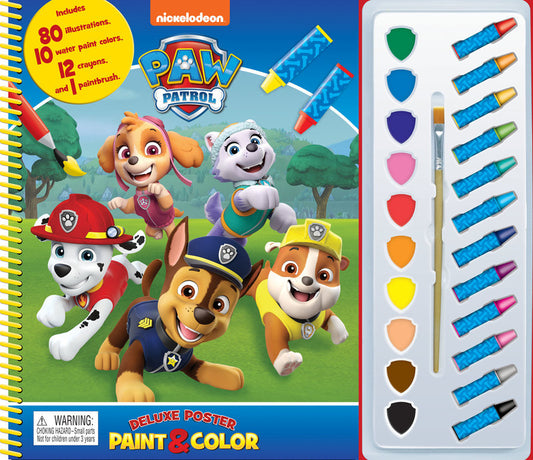 Nickelodeon Paw Patrol Deluxe Poster Paint & Color