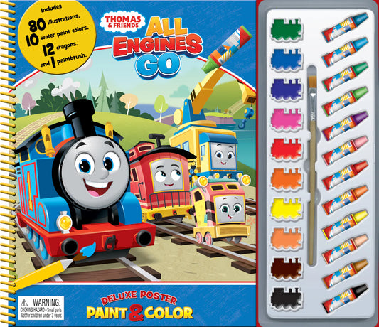 Thomas All Engines Go - Deluxe Poster Paint & Color
