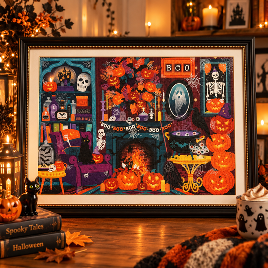 WerkShoppe Spooky Salon 1000 Piece Jigsaw Puzzle WerkShoppe