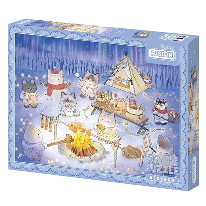 Watching the Aurora Together 500 Piece Jigsaw Puzzle Botop