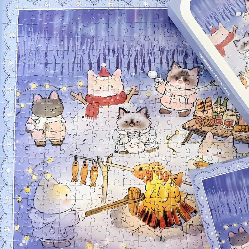 Watching the Aurora Together 500 Piece Jigsaw Puzzle Botop