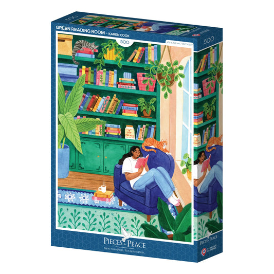 Green Reading Corner 500 Piece Puzzle