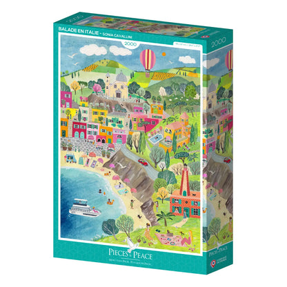 Stroll in Italy 2000 Piece Puzzle Pieces & Peace