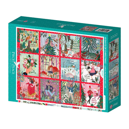 12 Days of Christmas 2000 Piece Puzzle Pieces & Peace
